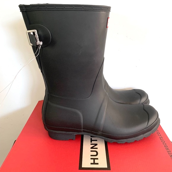 Hunter Original Short Boots Black sz 10 - Picture 6 of 8